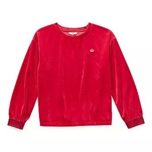 NWT Juicy Couture Girl Round Neck Long Sleeve Sweatshirt - Red - Size M